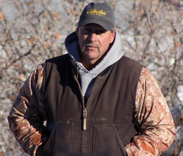 Bob Olson on winter hunt